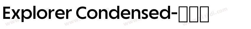 Explorer Condensed字体转换